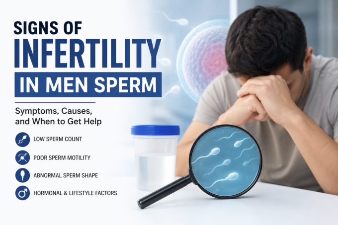 Signs of infertility in men sperm