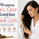 Women hair care routine for hair loss
